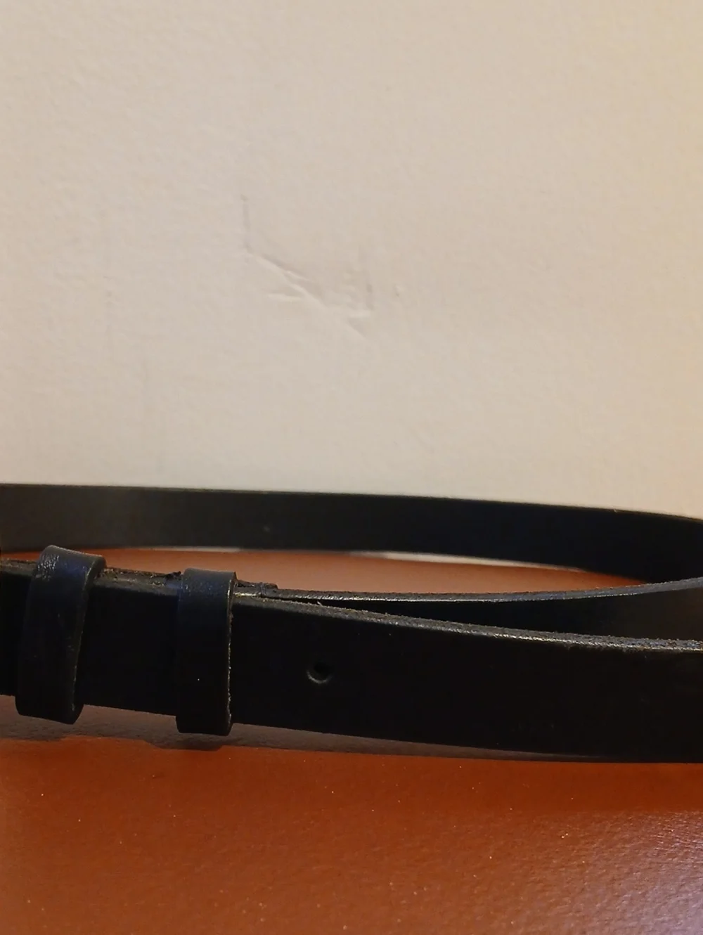 Ralph Lauren Vintage RL67 Men's Black Belt Size:34 Brass Buckle